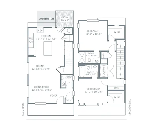 2-Story, 2-Bed Homes